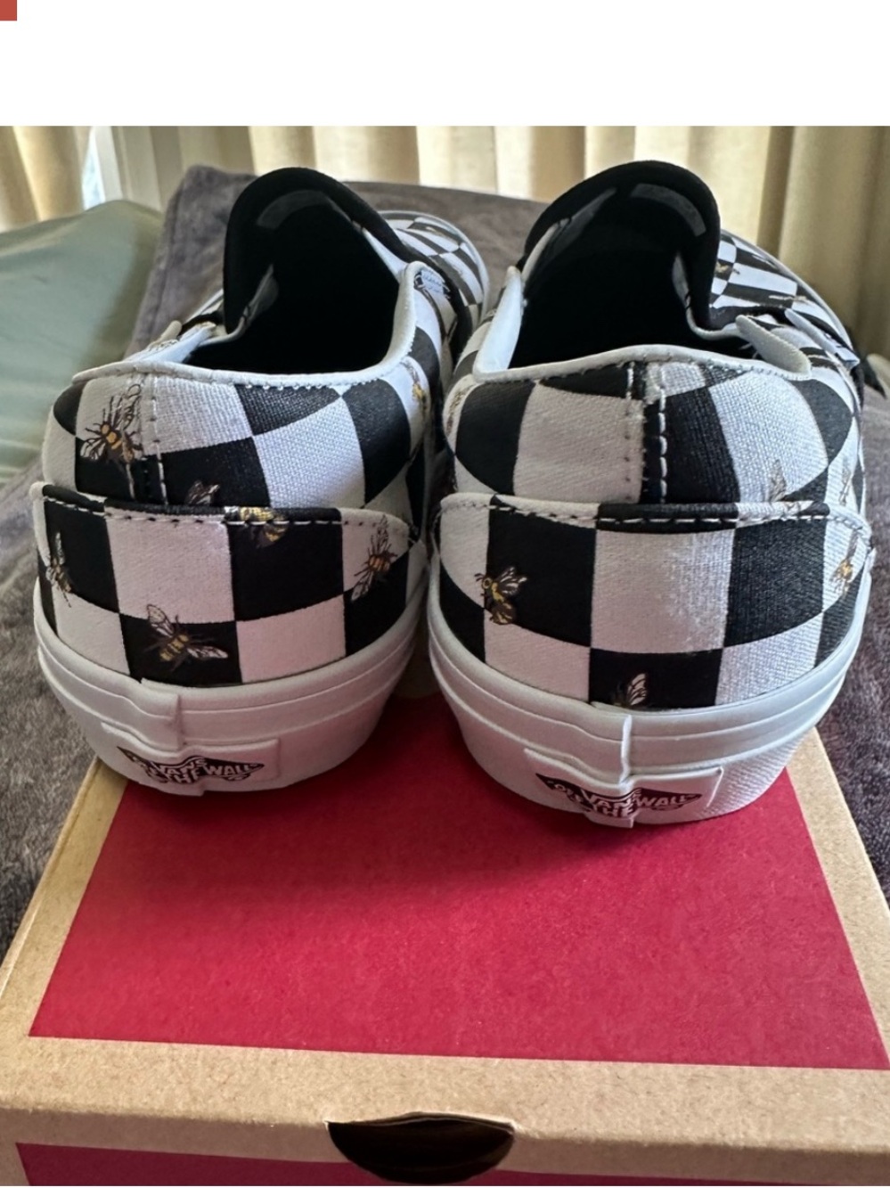 Vans Classic Slip-On Sneaker - Checkerboard with Bumble Bee - Picture 2 of 4